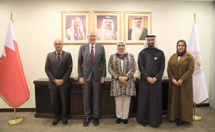University of Bahrain President welcomes BSU delegation, Ottawa University President