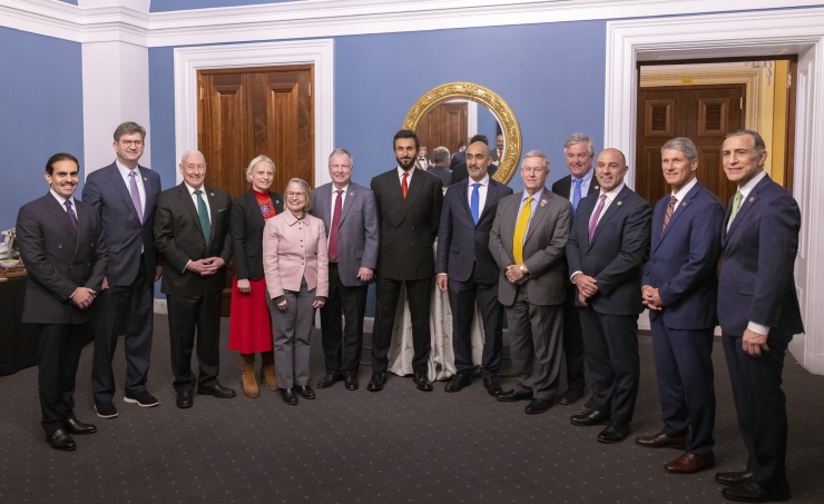 National Security Advisor Shaikh Nasser bin Hamad Al Khalifa meets with US Congressmen in Washington, D.C., 2023