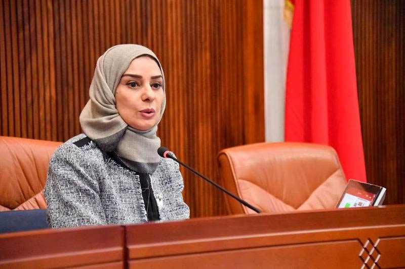 Speaker of Bahrain's Parliament Fouzia Zainal at work
